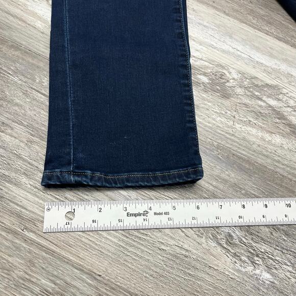 Levis Premium Dark Wash Blue Womens 26x27 Curvy Straight Stretch Jeans Red Tab - Picture 11 of 15